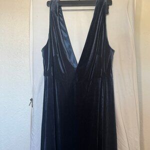 Jenny Yoo Blue Velvet Dress